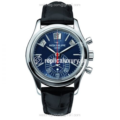 Patek Philippe Annual Calendar Chronograph 5960 White Gold / Blue / Moscow 5960G-010