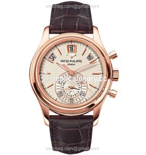 Patek Philippe Annual Calendar Chronograph 5960 Rose Gold / Silver 5960R-011