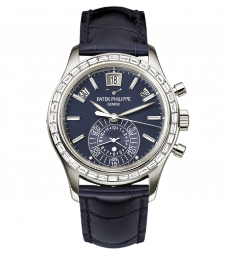 Patek Philippe Annual Calendar Chronograph 5961 Platinum / Blue 5961P-001