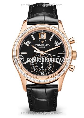 Patek Philippe Annual Calendar Chronograph 5961 Rose Gold / Black 5961R-010