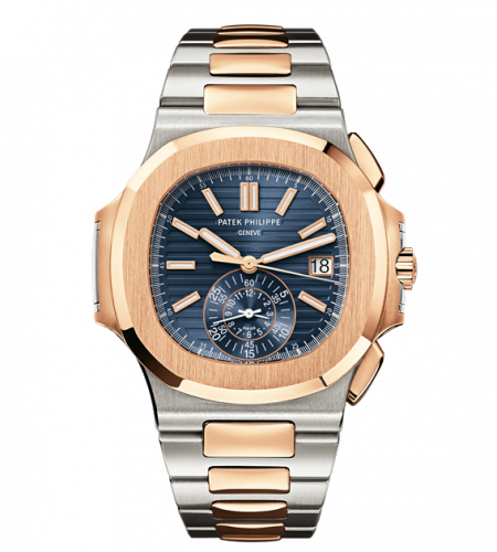 Patek Philippe Nautilus 5980 Stainless Steel / Rose Gold / Blue 5980/1AR-001