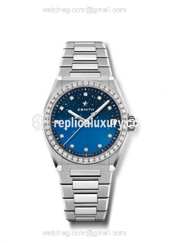 Zenith Defy Midnight Stainless Steel / Diamond / Blue 6.9200.670/01.MI001