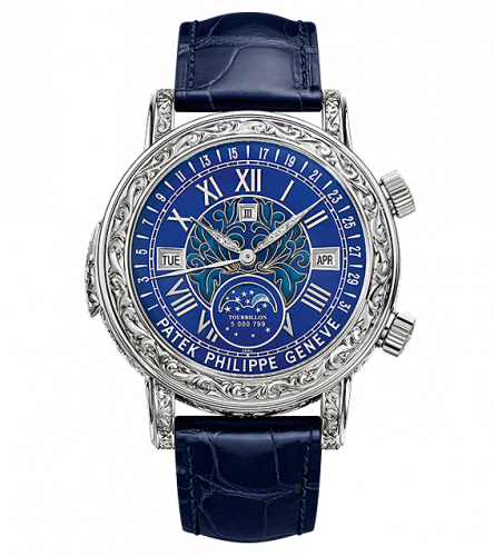 Patek Philippe Sky Moon Tourbillon 6002 White Gold / Blue 6002G-001