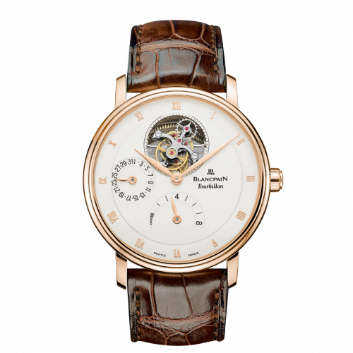 Blancpain Villeret Tourbillon 8 Jours Red Gold / Opaline 6025-3642-55B