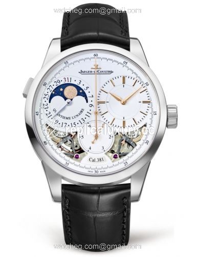 Jaeger-LeCoultre Duometre o Quantieme Lunaire 40.5 White Gold / Open 6043420