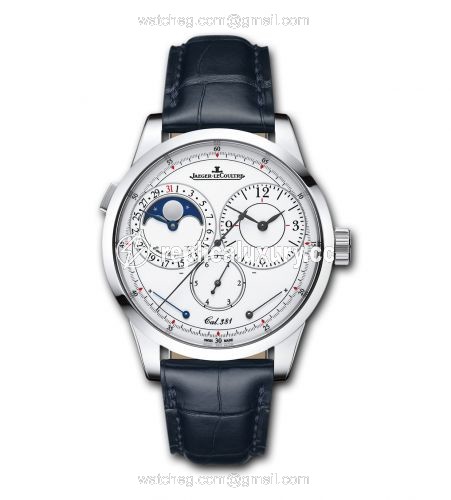 Jaeger-LeCoultre Duometre o Quantieme Lunaire 40.5 White Gold Enamel 60435E1