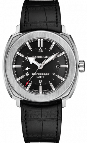JeanRichard Terrascope GMT Stainless Steel / Black 60520-11-601-FB6A