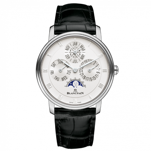 Blancpain Villeret Quantieme Perpetuel White Gold / Opaline 6057-1542-55B