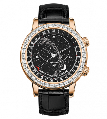 Patek Philippe Celestial 6104 Rose Gold / Black 6104R-001