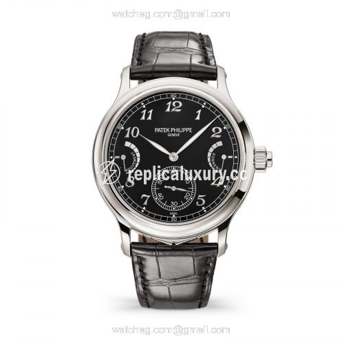 Patek Philippe Sonnerie Minute Repeater Platinum / Black 6301P-001