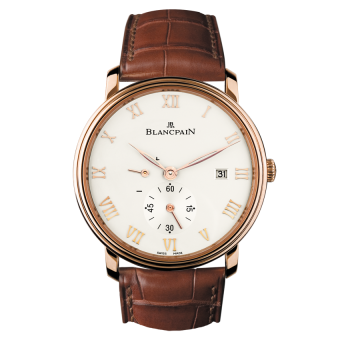 Blancpain Villeret Ultraplate Power Reserve Date Red Gold / Opaline 6606-3642-55B