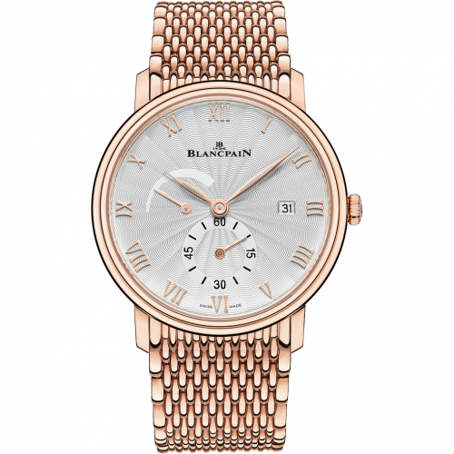 Blancpain Villeret Ultraplate Power Reserve Date Red Gold / Stamped Opaline 6606A-3642-MMB