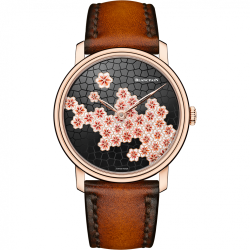 Blancpain Villeret 8 Jours Manuelle Red Gold / Unique Piece / Cherry Blossom 6612-3633-63B
