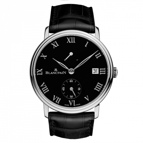 Blancpain Villeret 8 Jours Manuelle Platinum / Black Enamel 6614-3437-55B