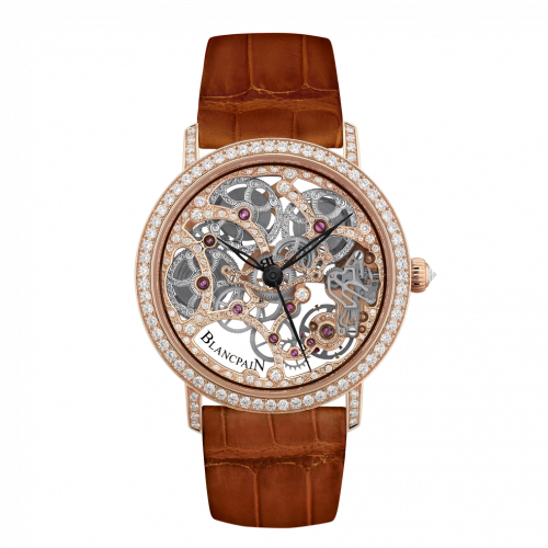Blancpain Villeret Squelette 8 Jours Red Gold / Diamond 6633-2900-55B