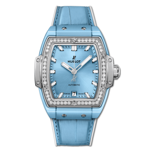 Hublot Spirit of Big Bang 39 Light Blue Ceramic / Titanium / Diamonds 665.EN.891L.LR.1204