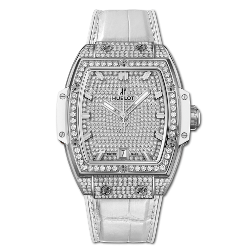 Hublot Spirit of Big Bang 39 Titanium / Full Pave / White 665.NE.9010.LR.1604