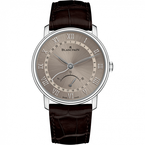 Blancpain Villeret Ultraplate Quantieme Seconde Retrograde White Gold / Grey 6653Q-1504-55