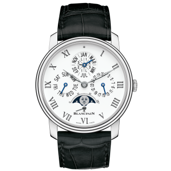 Blancpain Villeret Quantieme Perpetuel 8 Jours White Gold / Enamel 6659-3431-55B
