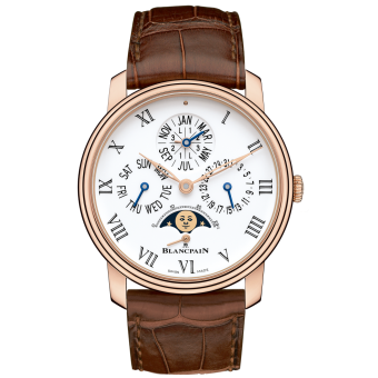 Blancpain Villeret Quantieme Perpetuel 8 Jours Red Gold / Enamel 6659-3631-55B