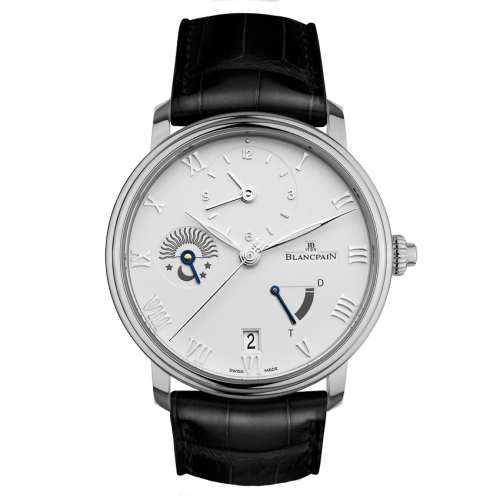 Blancpain Villeret Demi-Fuseau Horaire Stainless Steel / White 6660-1127-55B