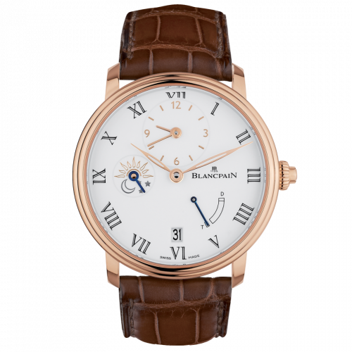 Blancpain Villeret Demi-Fuseau Horaire 8 Jours Red Gold / Enamel 6661-3631-55B