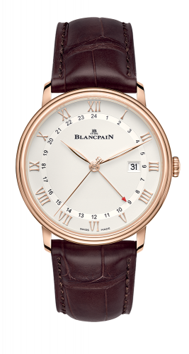 Blancpain Villeret GMT Date Red Gold / Silver 6662-3642-55