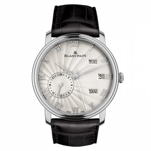 Blancpain Villeret Quantieme Annuel GMT White Gold / Opalin Flinque 6670-1542-55B