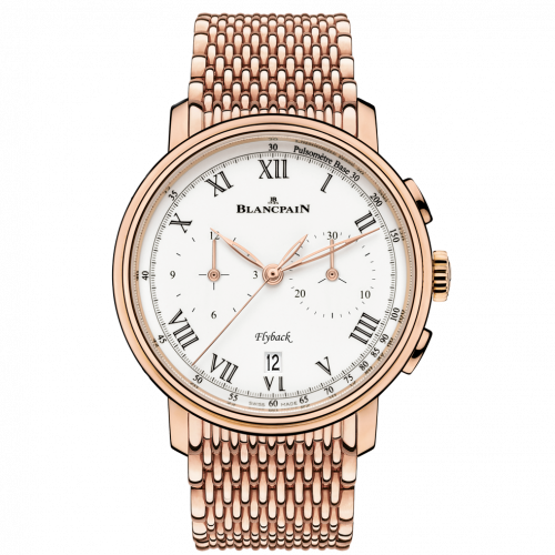 Blancpain Villeret Chronographe Flyback Pulsometre Red Gold / Enamel 6680F-3631-MMB