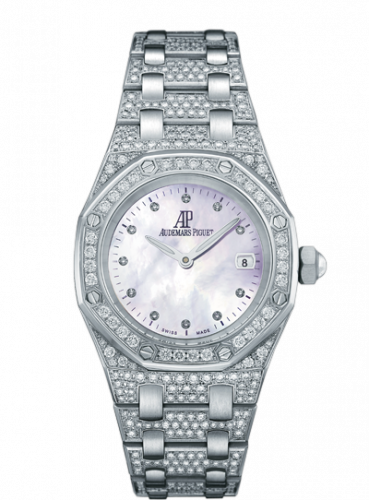 Audemars Piguet Royal Oak 67602 Quartz White Gold / Diamond / MOP / Bracelet 67602BC.ZZ.1212BC.01