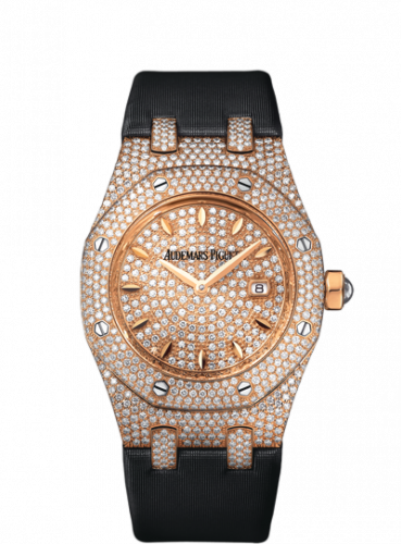 Audemars Piguet Royal Oak Quartz 67625 Pink Gold / Diamond / Diamond / Strap 67625OR.ZZ.D009SU.01