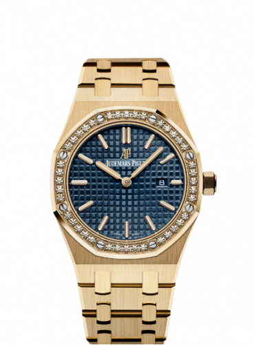 Audemars Piguet Royal Oak 67651 Quartz Yellow Gold / Blue 67651BA.ZZ.1261BA.02
