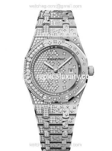 Audemars Piguet Royal Oak Quartz White Gold / Cascade / Bracelet 67654BC.ZZ.1264BC.01