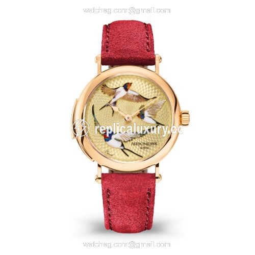 Patek Philippe Minute Repeater 7000 Rose Gold / Swallows in Flight 7000/50R-010