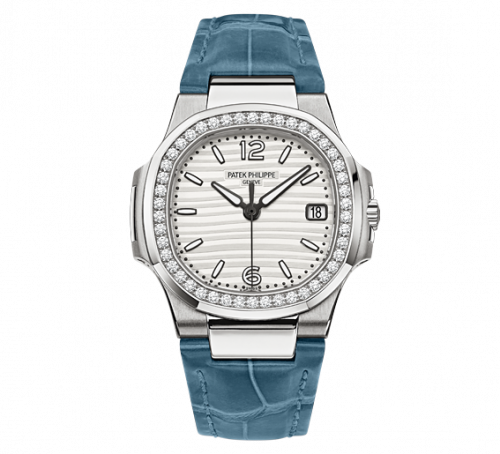 Patek Philippe Nautilus 7010 White Gold / Silvery White / Strap 7010G-011