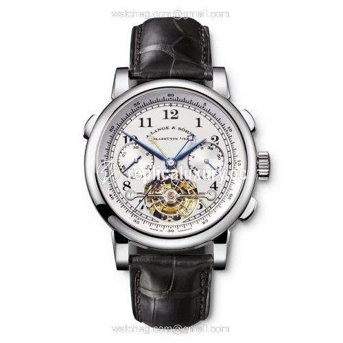 A. Lange & Sohne Tourbograph Pour le Merite Platinum / Silver 702.025