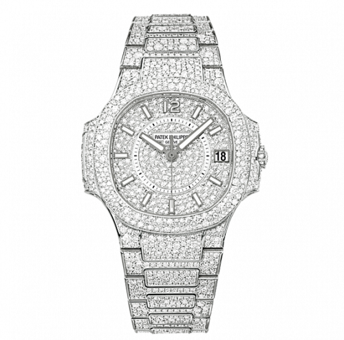 Patek Philippe Nautilus 7021 White Gold / Diamond 7021/1G-001