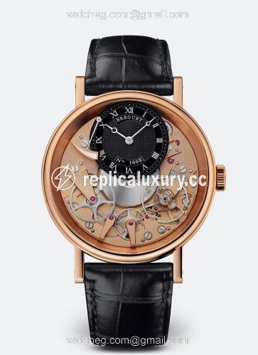 Breguet Tradition 7057 Rose Gold / Black 7057BR/R9/9W6v