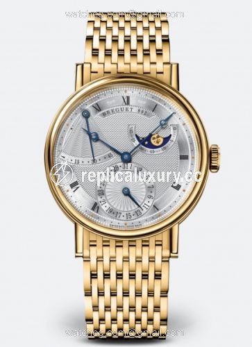 Breguet Classique 7137 Yellow Gold / Silver / Bracelet 7137BA/11/AV0