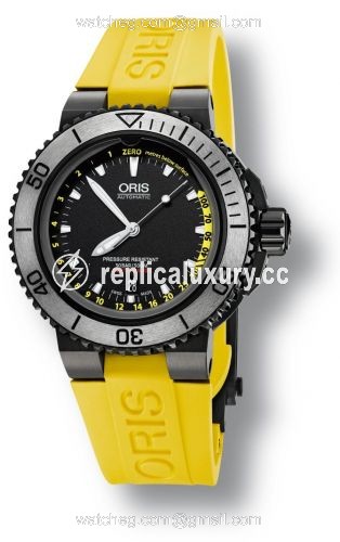 Oris Aquis Depth Gauge DLC 	01 733 7675 4754-Set RS