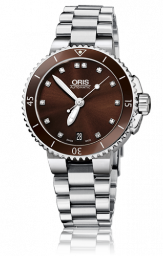 Oris Aquis Date Diamonds 733 7652 4192-07 8 18 01P