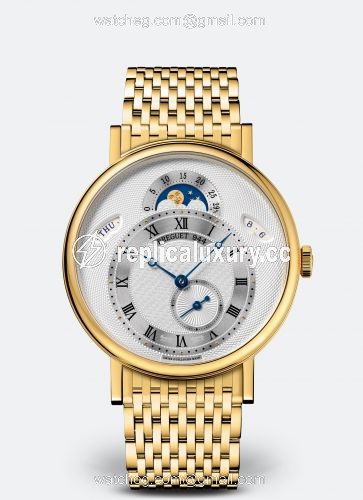 Breguet Classique 7337 Yellow Gold / Silver / Bracelet 7337BA/1E/AV0