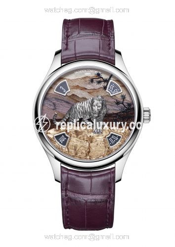 Vacheron Constantin Les Cabinotiers Les Cabinotiers Imperial Tiger White Gold / Burgundy Wood 7600C/000G-B448