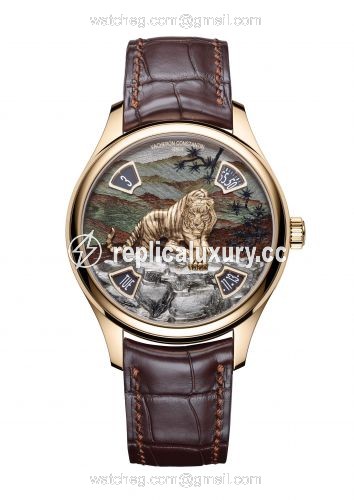 Vacheron Constantin Les Cabinotiers Les Cabinotiers Imperial Tiger Pink Gold / Green Wood 7600C/000R-B447
