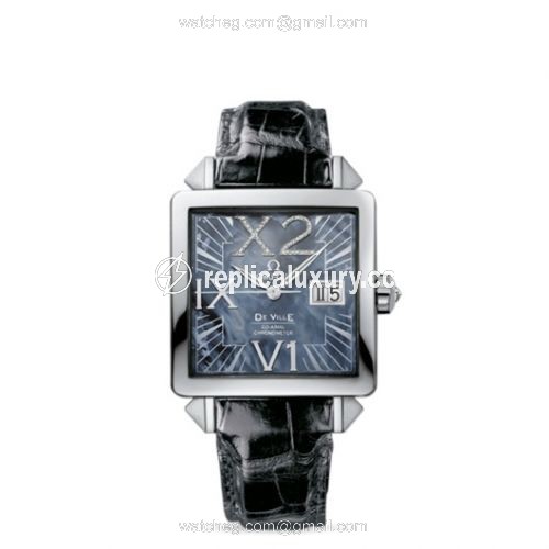 Omega De Ville X2 Co-Axial 35 Big Date Stainless Steel / MOP 7718.72.31