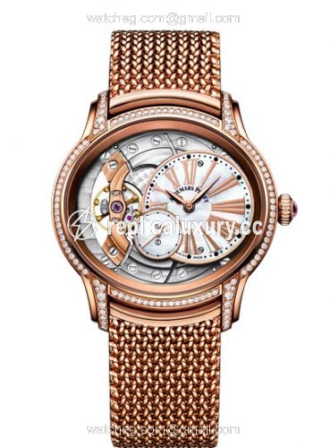 Audemars Piguet Millenary Hand-wound Pink Gold / Mother of Pearl / Bracelet 77247OR.ZZ.1272OR.01