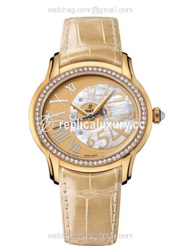Audemars Piguet Millenary Self-Winding Yellow Gold / Beige 77301BA.ZZ.D097CR.01