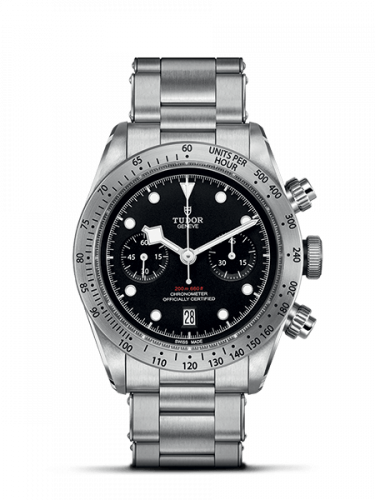 Tudor Heritage Black Bay Black Chronograph / Bracelet 79350-0001