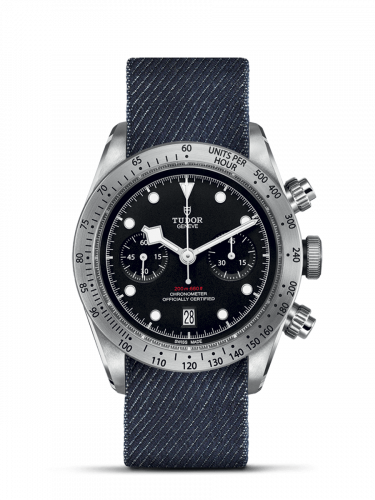 Tudor Heritage Black Bay Black Chronograph / Fabric 79350-0003