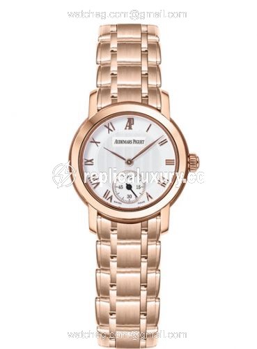 Audemars Piguet Jules Audemars Small Seconds Pink Gold / Silver / Bracelet 79386OR.OO.1229OR.01